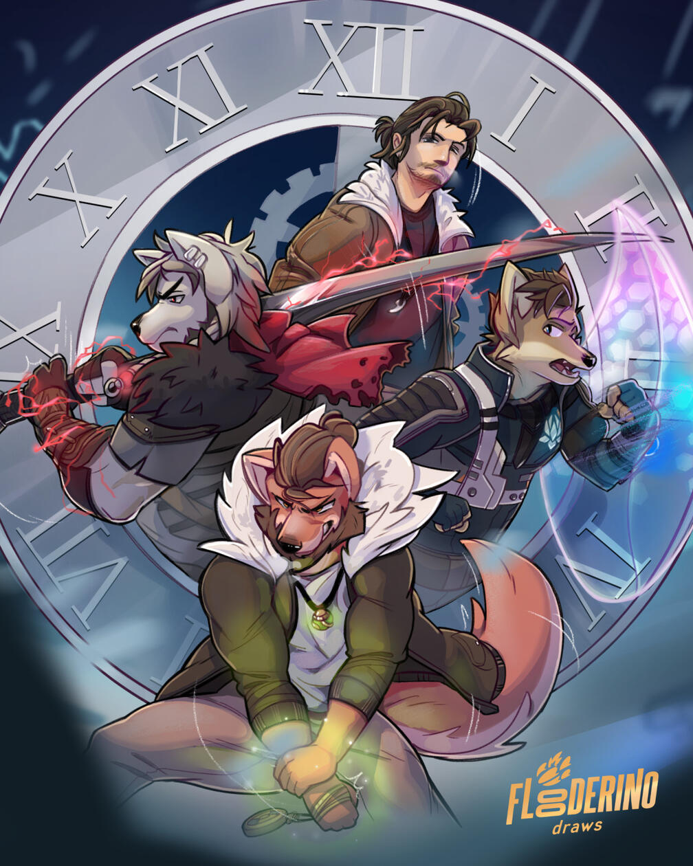 i.e. Rendered, Half Body × 4, Background ($1,085, before fees)